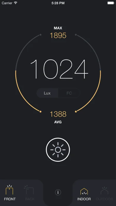 Light Meter - lux and foot candle measurement tool screenshot 4