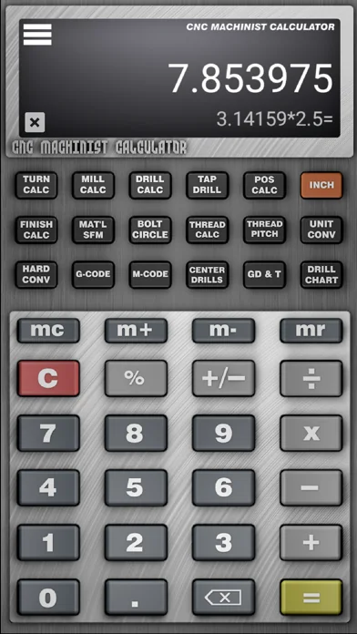 CNC Machinist Calculator Pro screenshot 1
