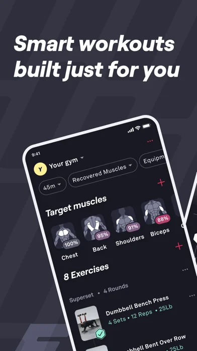 Fitbod Workout & Gym Planner screenshot 1