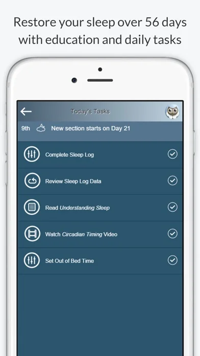 Night Owl - Sleep Coach screenshot 2