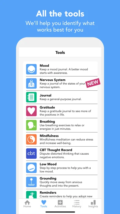 Moodfit: Mental Health Tools screenshot 2