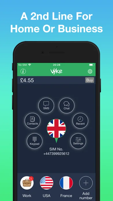 Vyke: Second Phone Number