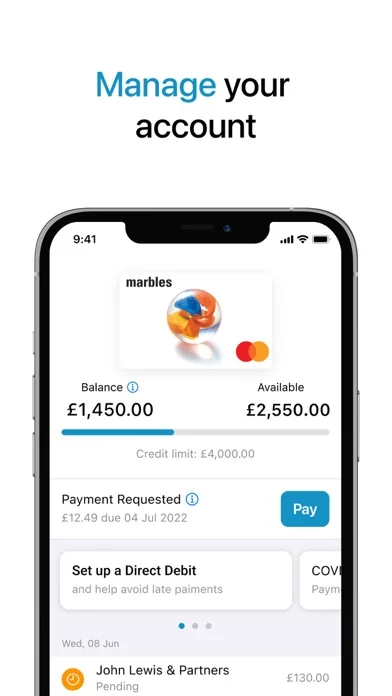 marbles card