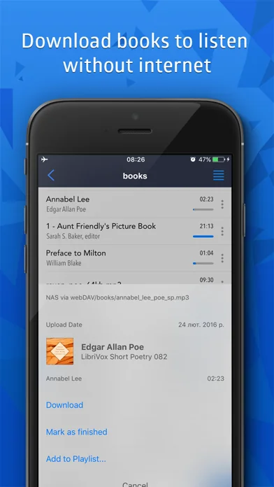 CloudBeats: audio book player screenshot 4