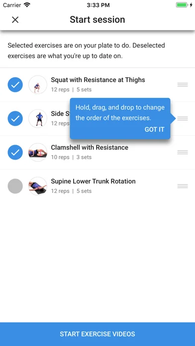 Medbridge GO for Patients screenshot 2