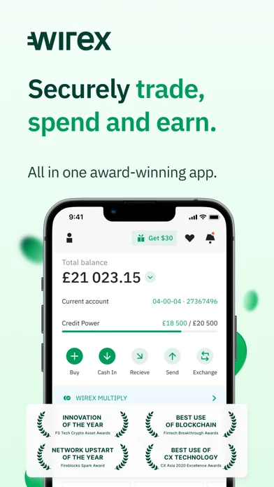 Wirex: Finance Manager & Trade screenshot 1