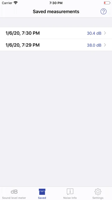 NIOSH Sound Level Meter screenshot 2