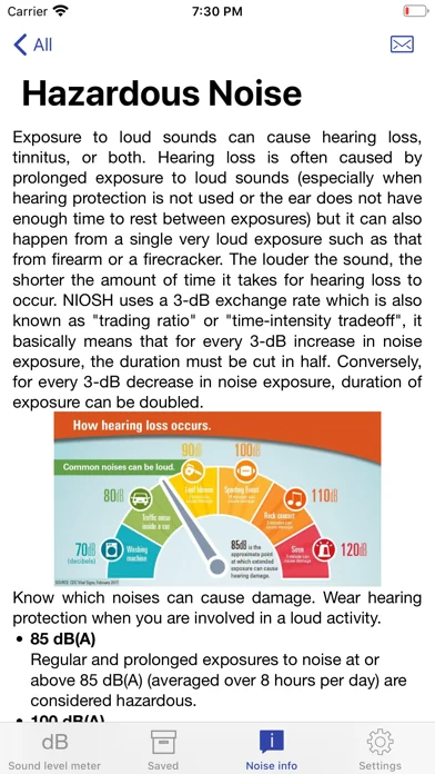 NIOSH Sound Level Meter screenshot 3