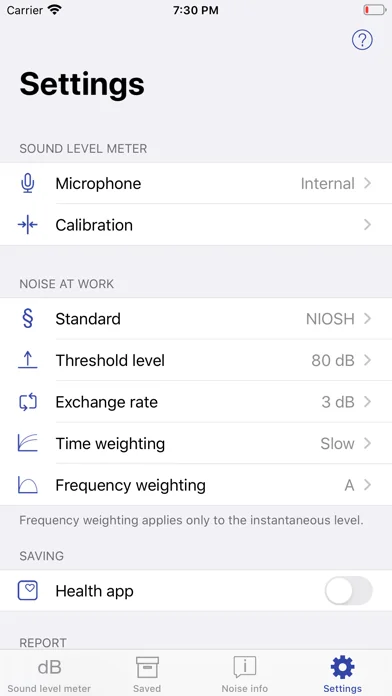 NIOSH Sound Level Meter screenshot 4