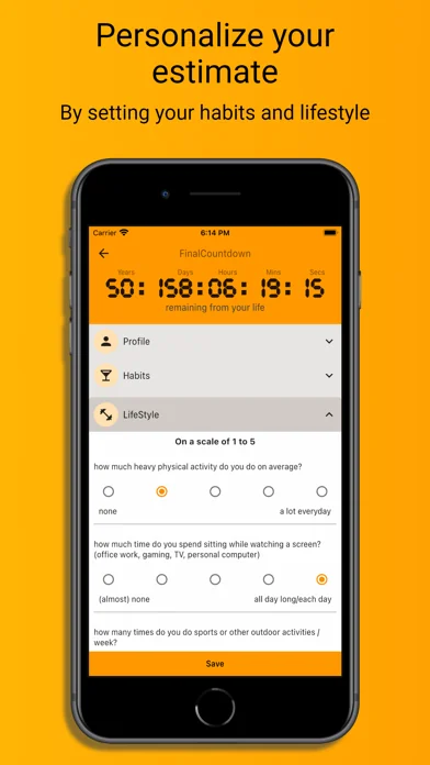 FinalCountdown Bucket List App