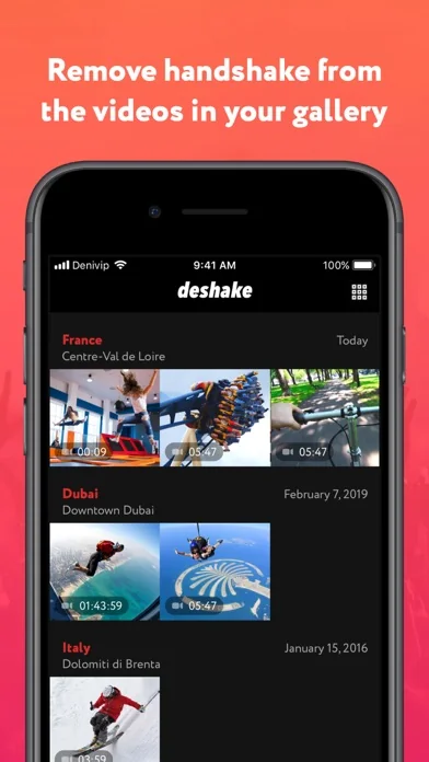 Deshake – Videostabilisierung