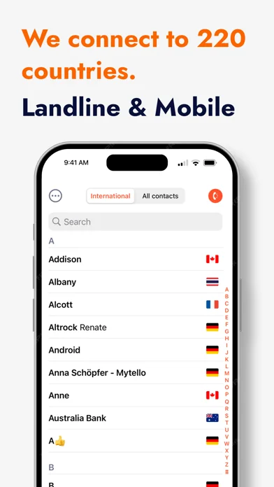 mytello: Ausland telefonieren screenshot 2