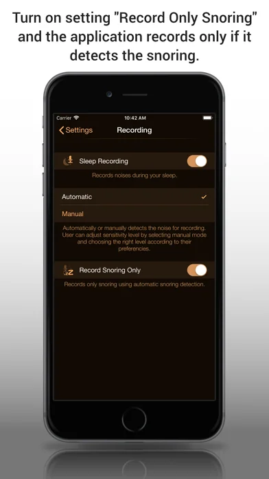 Snore Control - Schnarch Stopp screenshot 4