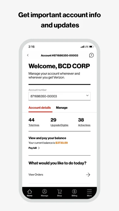 My Verizon For Business screenshot 1