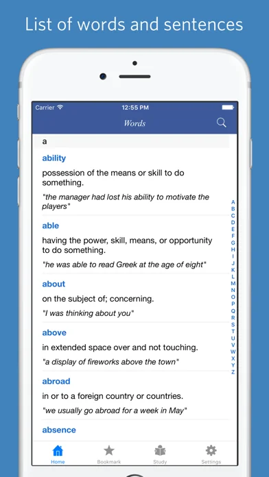 Mastering Oxford 3000 word list - quiz, flashcard and match game