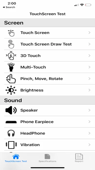 Touchscreen Test screenshot 1
