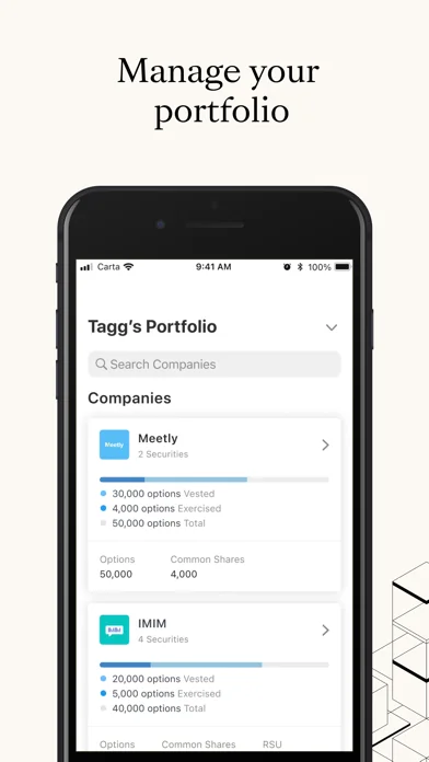 Carta - Manage Your Equity screenshot 1