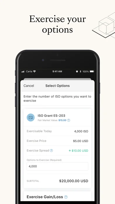 Carta - Manage Your Equity screenshot 4
