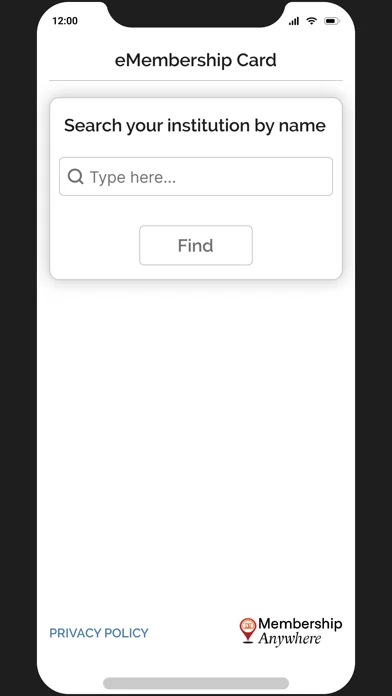 eMembership Card screenshot 1