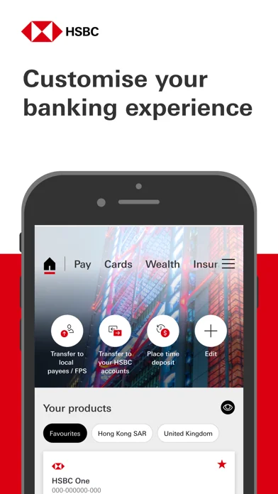 HSBC HK Mobile Banking screenshot 1