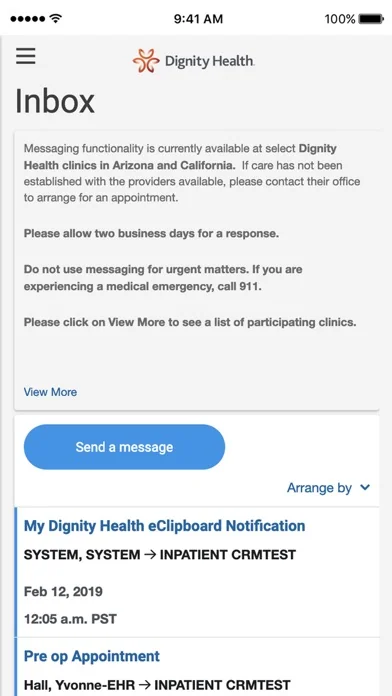 my portal. by Dignity Health screenshot 4