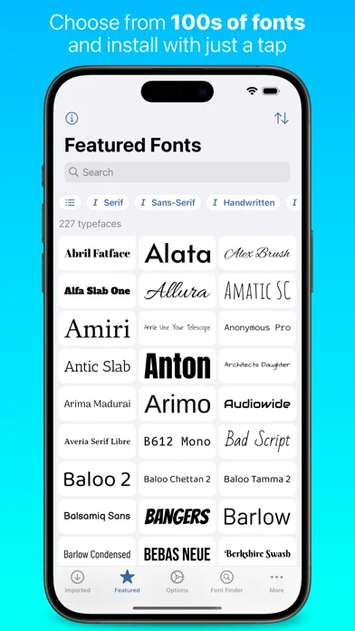 iFont: find, install any font