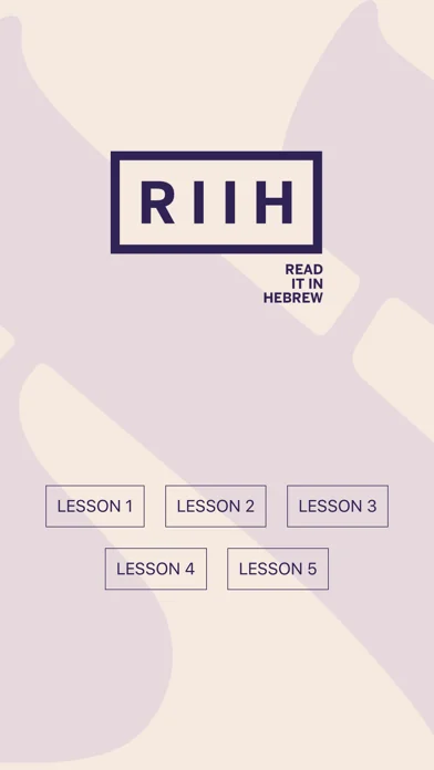 RIIH - Read It In Hebrew