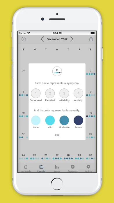 eMoods Bipolar Mood Tracker screenshot 2