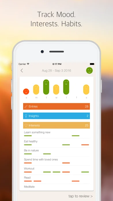 Perspective, a mindful journal screenshot 2