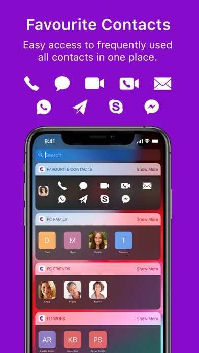 Улюблені контакти: Launcher