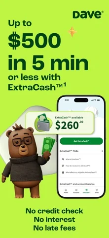 Dave: Credit, Cash & Money App app screenshot