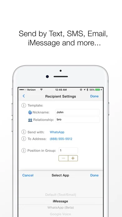 Reach: Fast SMS Text and Email screenshot 3