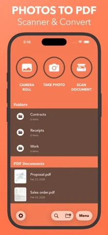 Photos PDF : Scanner Converter