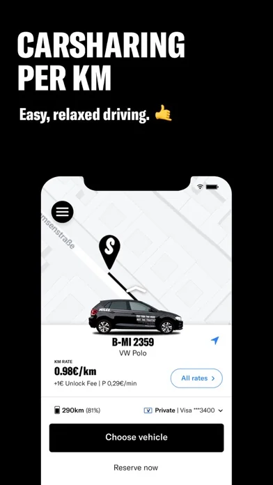 MILES Carsharing & Vansharing screenshot 1