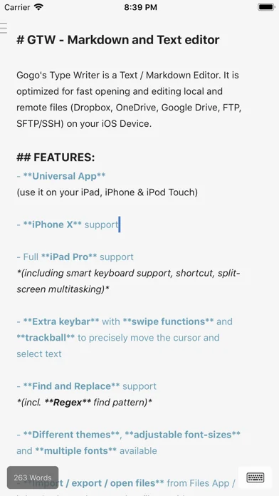 GTW - Markdown & Text Editor