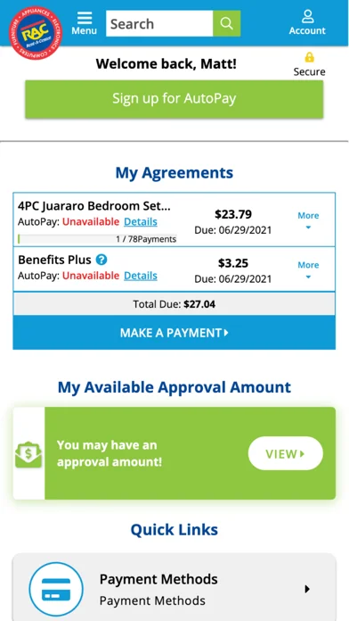 Rent-A-Center screenshot 2
