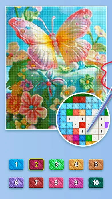 Cross-Stitch: Color by Number screenshot 1