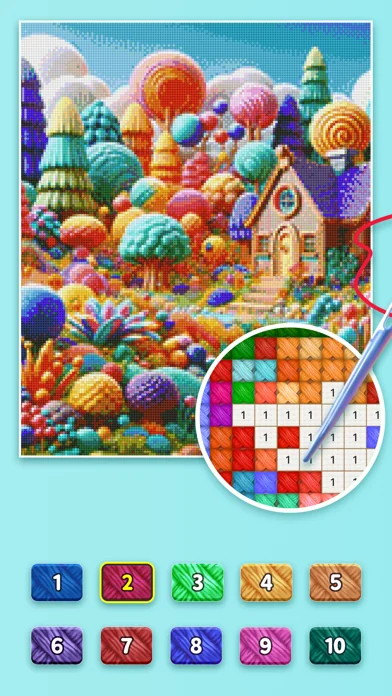 Cross-Stitch: Color by Number screenshot 2