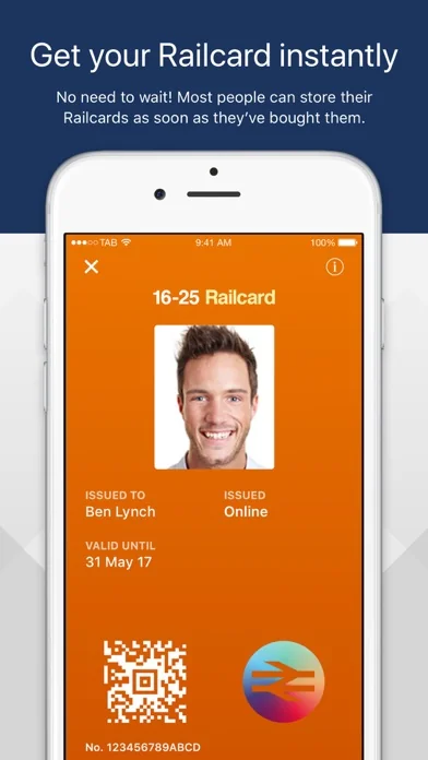 Railcard screenshot 1
