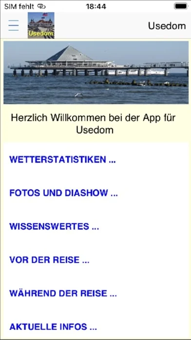 Usedom App für den Urlaub
