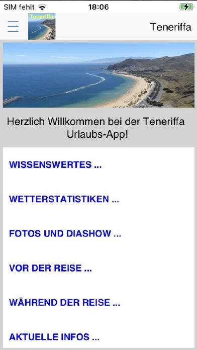 Teneriffa App für den Urlaub
