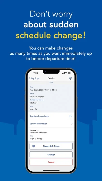 Shinkansen smartEX App screenshot 4