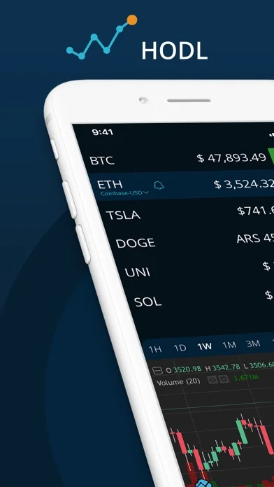 HODL Real-Time Crypto Tracker screenshot 1