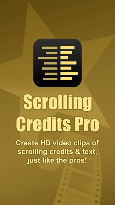 Scrolling Credits Pro