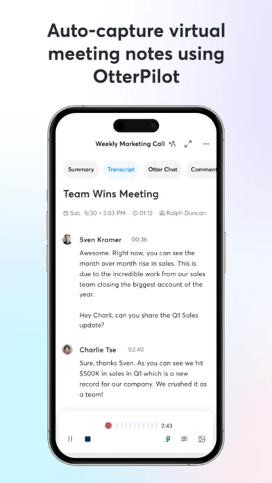 Otter Transcribe Voice Notes screenshot 2