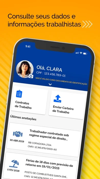 Carteira de Trabalho Digital screenshot 3
