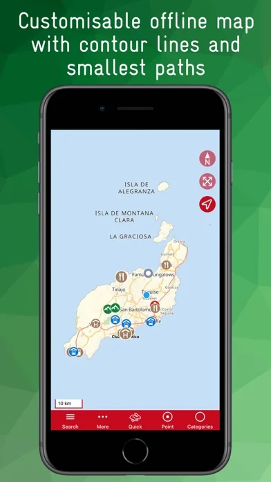 Lanzarote Offline Karte