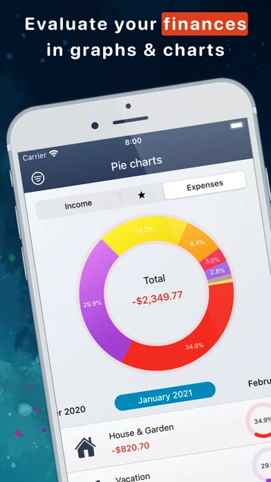 Haushaltsbuch MoneyStats Pro