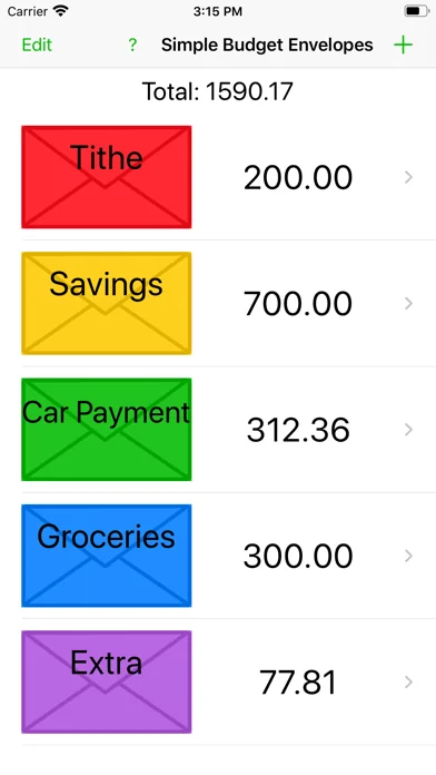 Simple Budget Envelopes screenshot 1