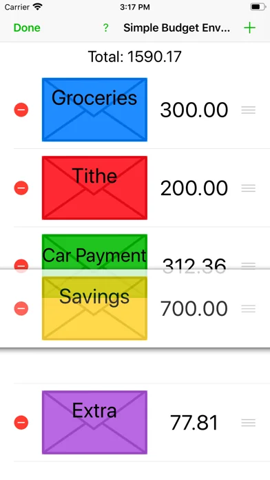 Simple Budget Envelopes screenshot 3